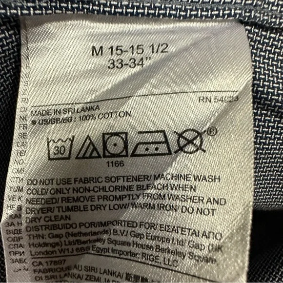 Banana Republic Classic Fit Long Sleeve Button Up Non Iron Shirt Mens Medium - Picture 6 of 7